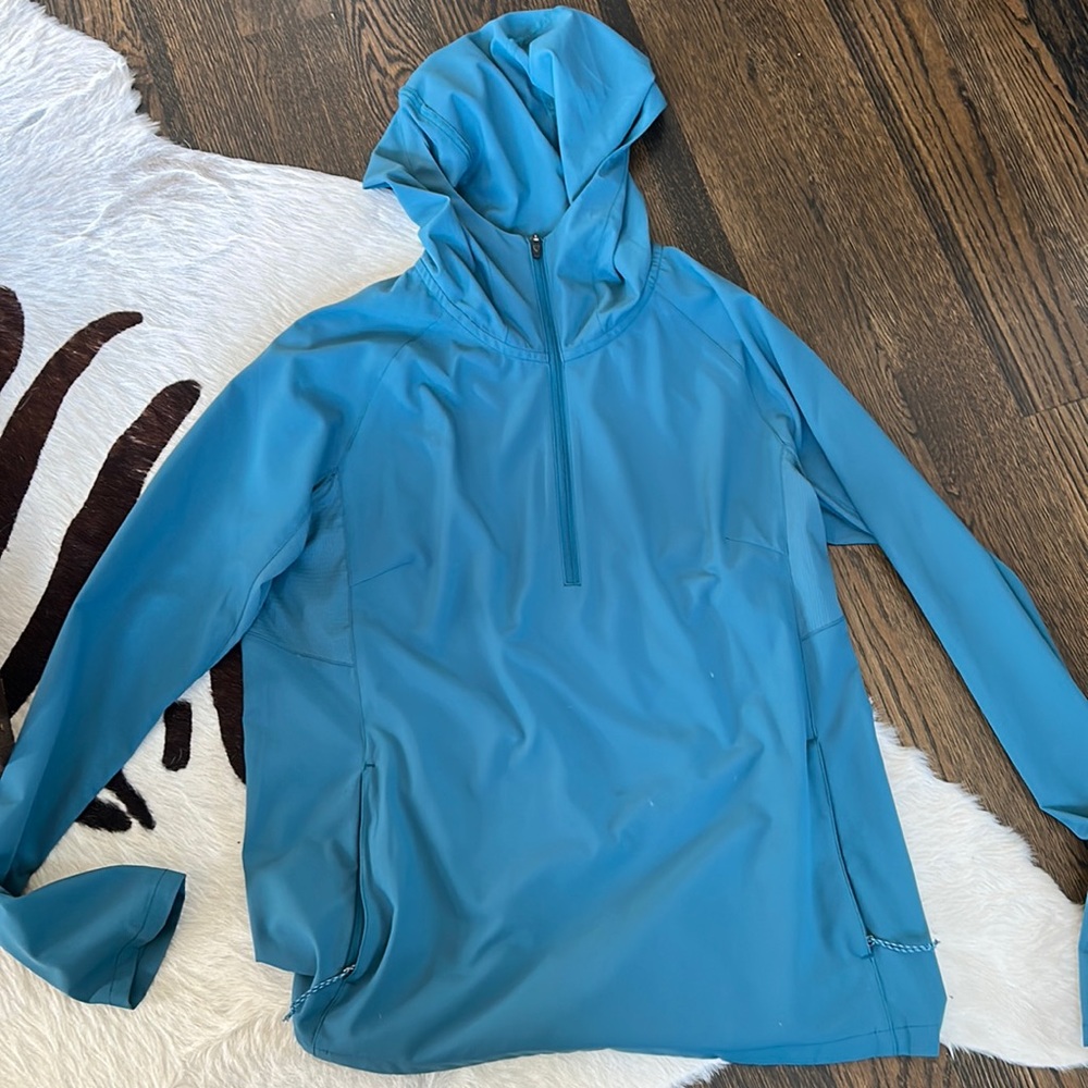 Kühl Turquoise Lightweight Long Sleeve Pullover with Hood